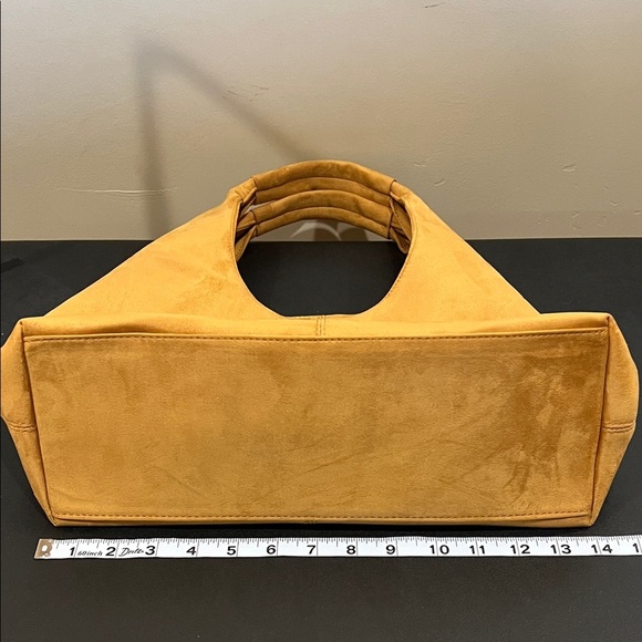 Ahdorned | Suede Hobo Bag w/Matching Bag & Embroidered Crossbody Strap - Picture 12 of 17